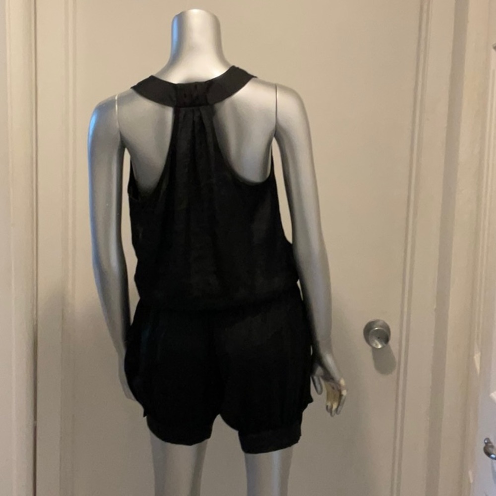 Sisley Silk-like Jumpsuit Shorts S - Picture 3 of 8